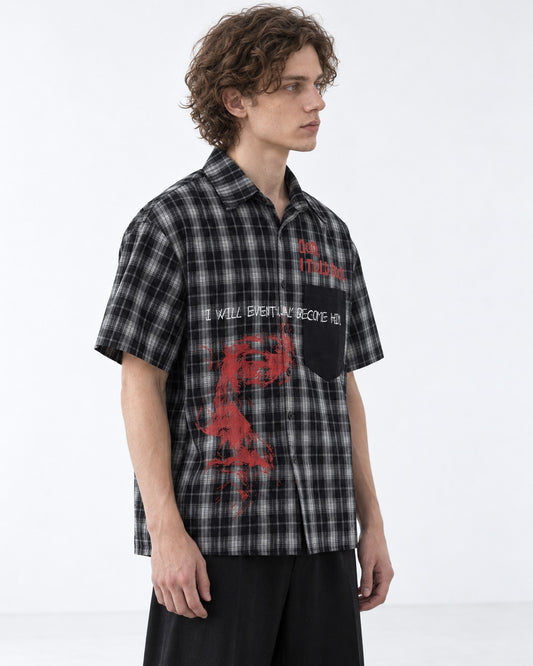 Vintage Oversized Plaid Shirt