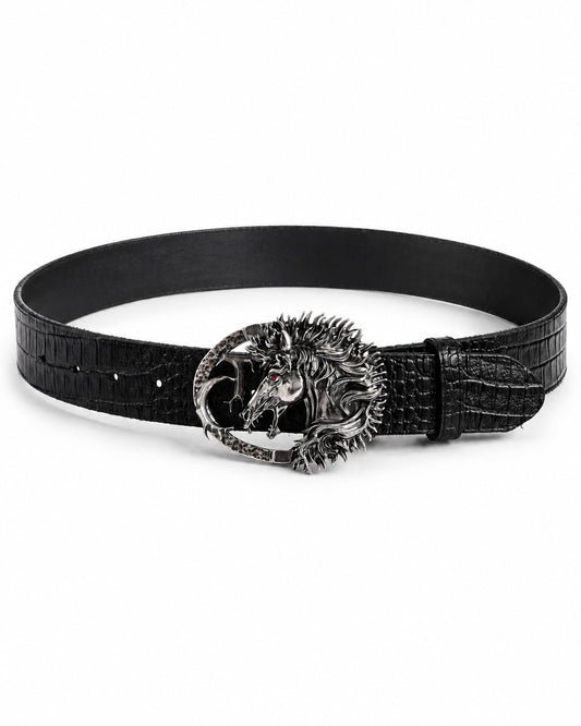 Horse Head Buckle Belt