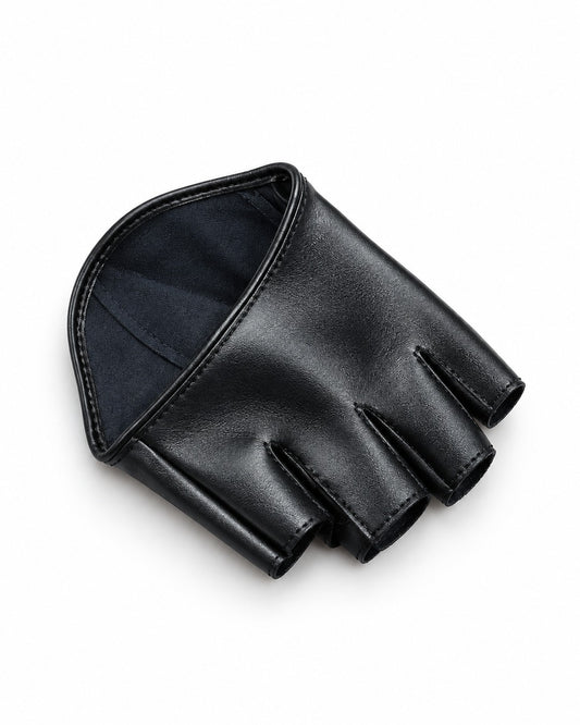 Half-Finger Leather Gloves