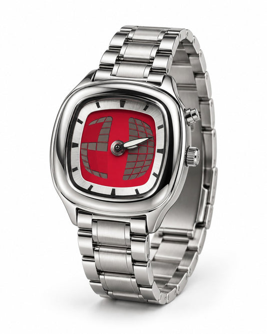 Square Scroll Dial Watch
