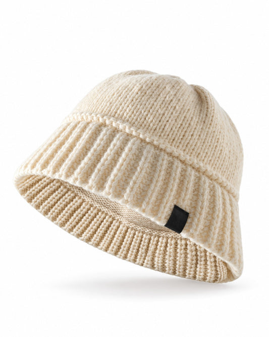 Ribbed Knit Fisherman Bucket Hat