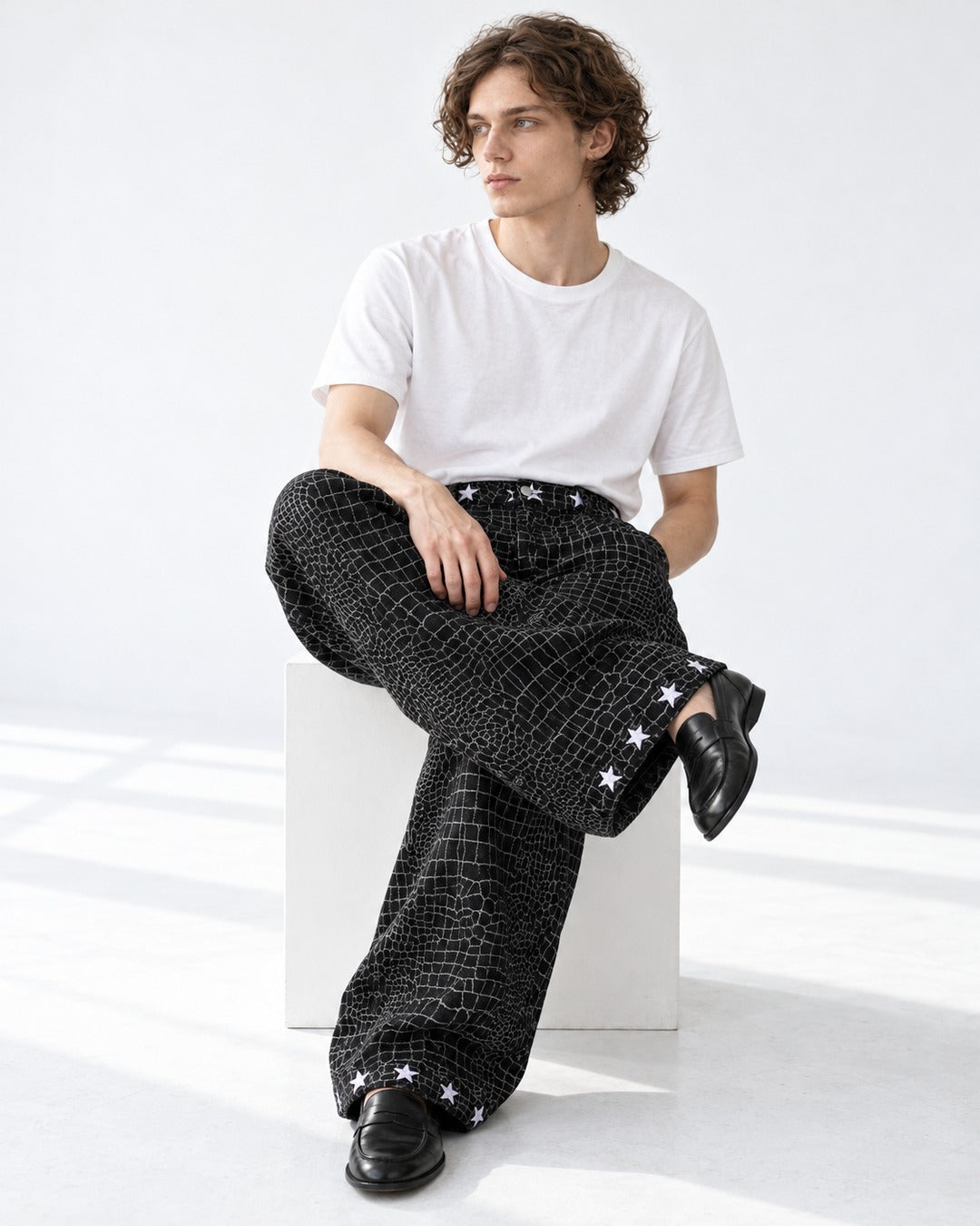 Dark Star Embroidery Pants