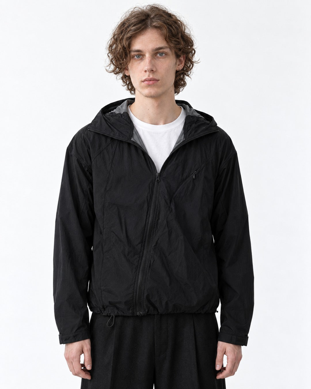 Lightweight Hooded Zip Jacket