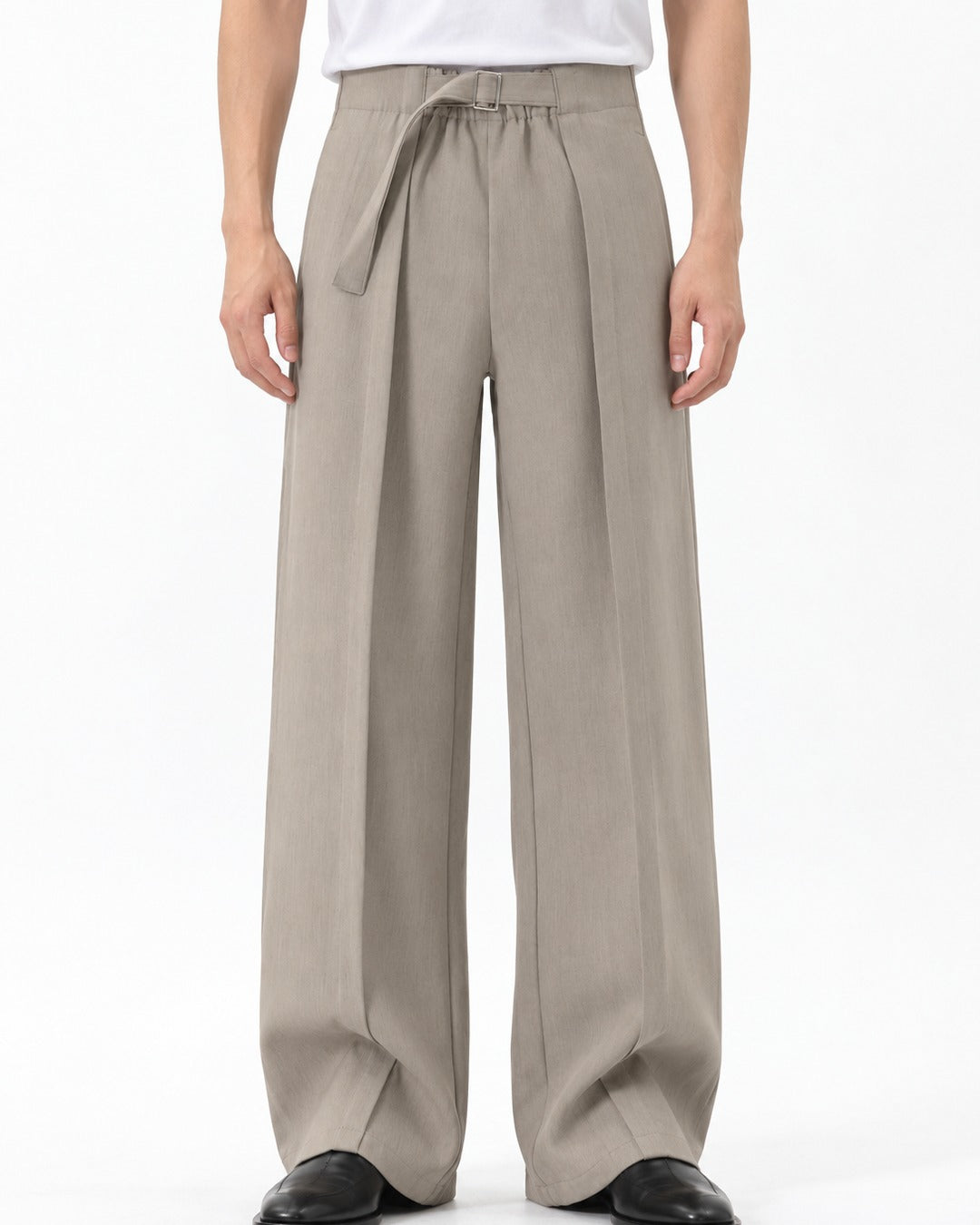 Curved Split Waistband Dress Pants
