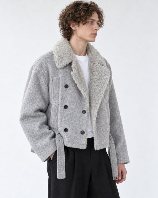 Double-Breasted Belted Jacket