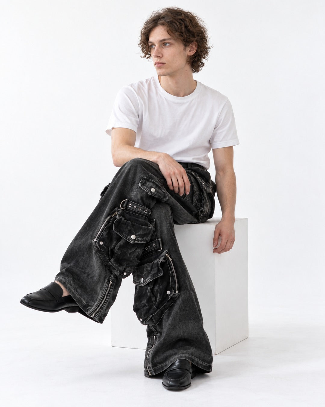 Patchwork Workwear Jeans
