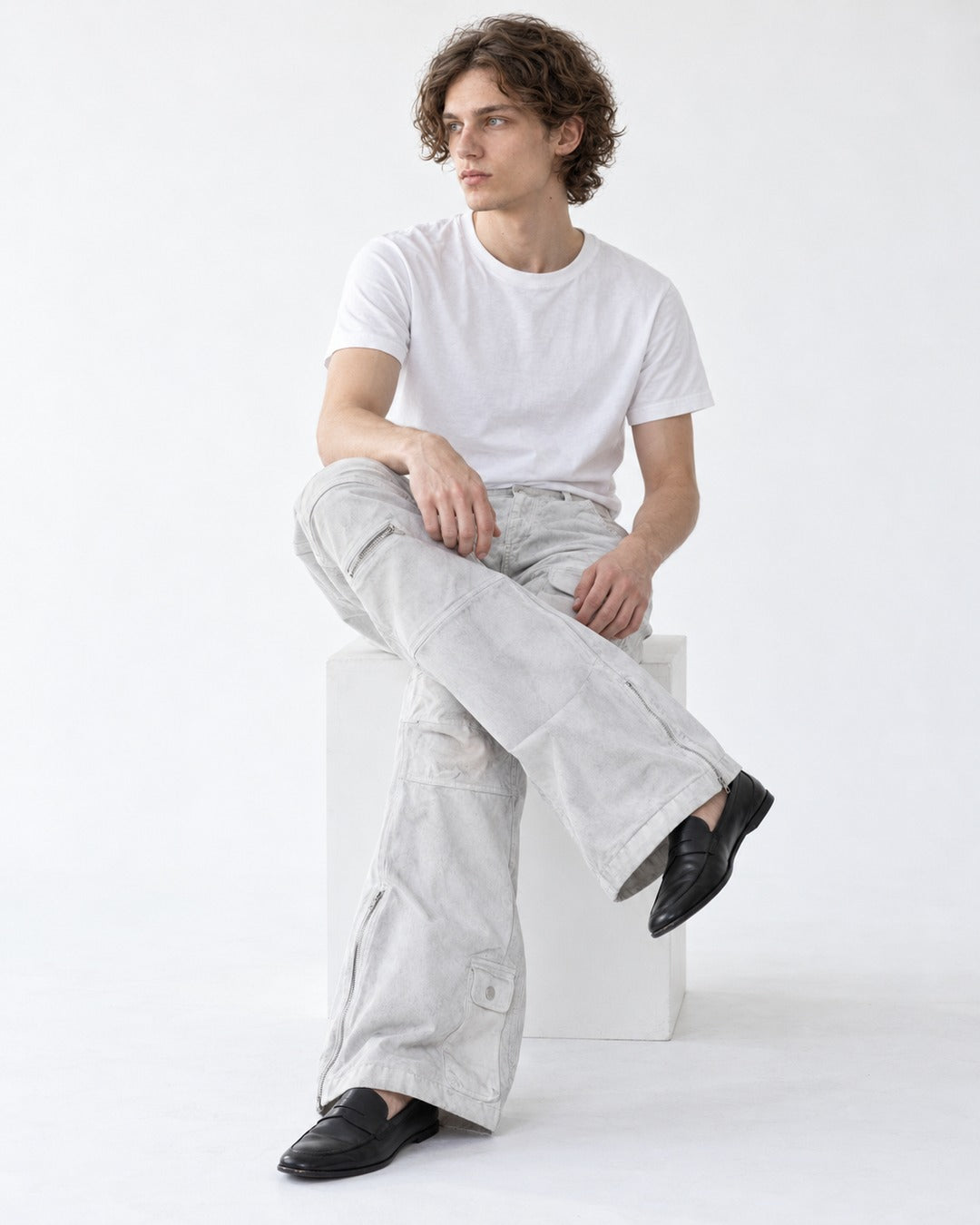 Washed Flared Jeans