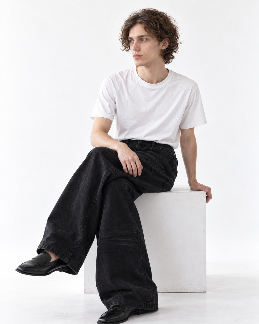 Embossed Denim Jeans
