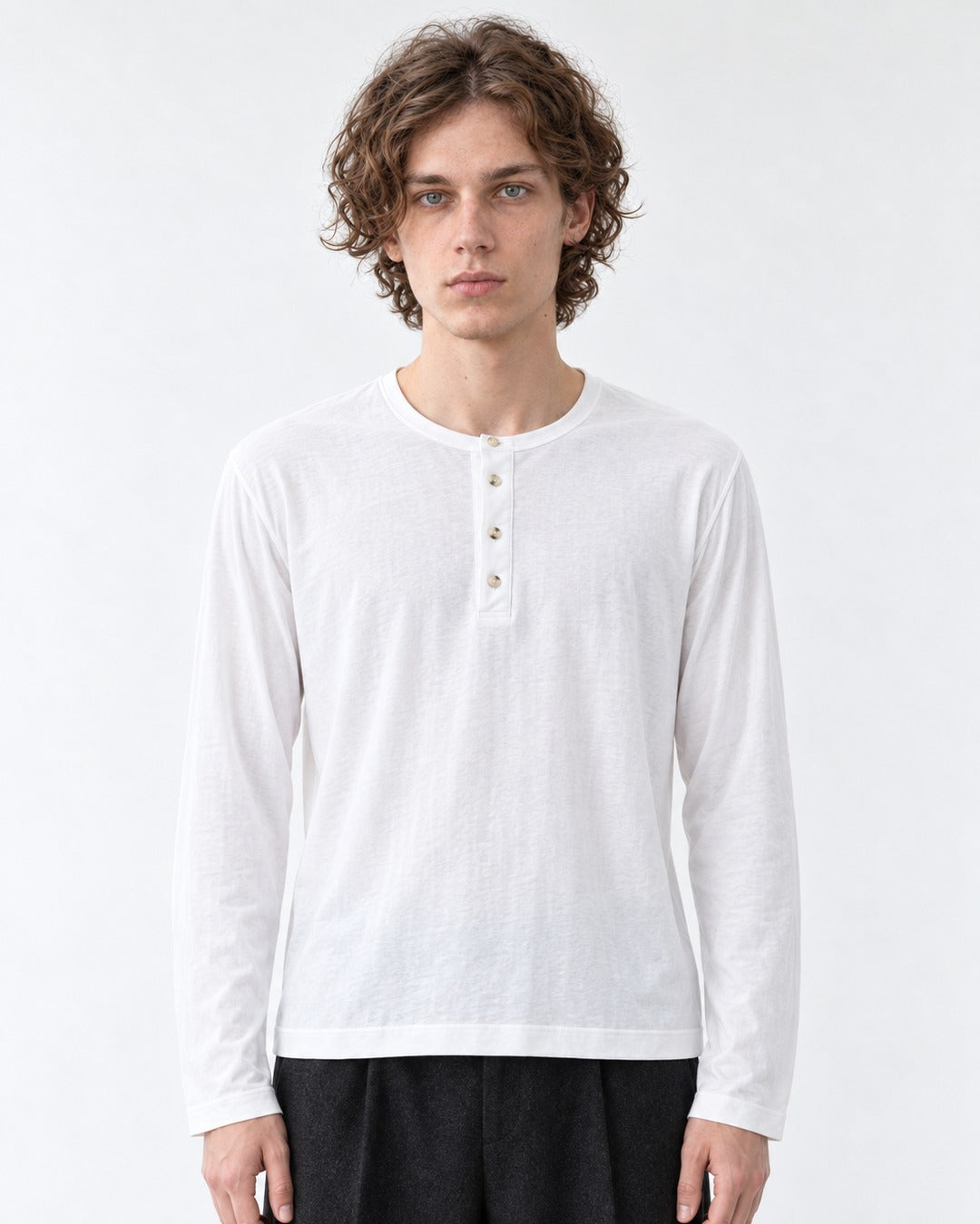 Henley Button-Placket Top