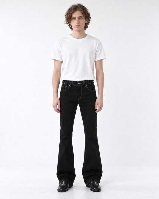 Slightly Flared Denim Jeans