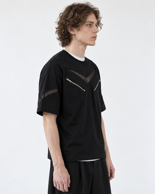 Chevron Graphic-Print Tee