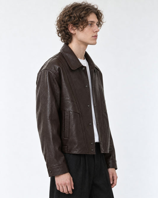 Snap Front Paneled Jacket
