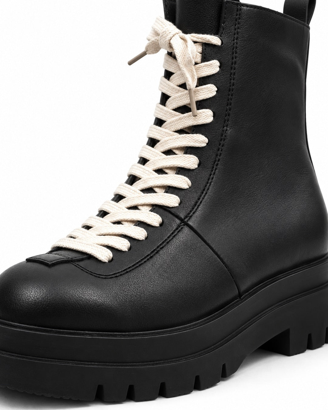 Lace-Up Platform Ankle Boots