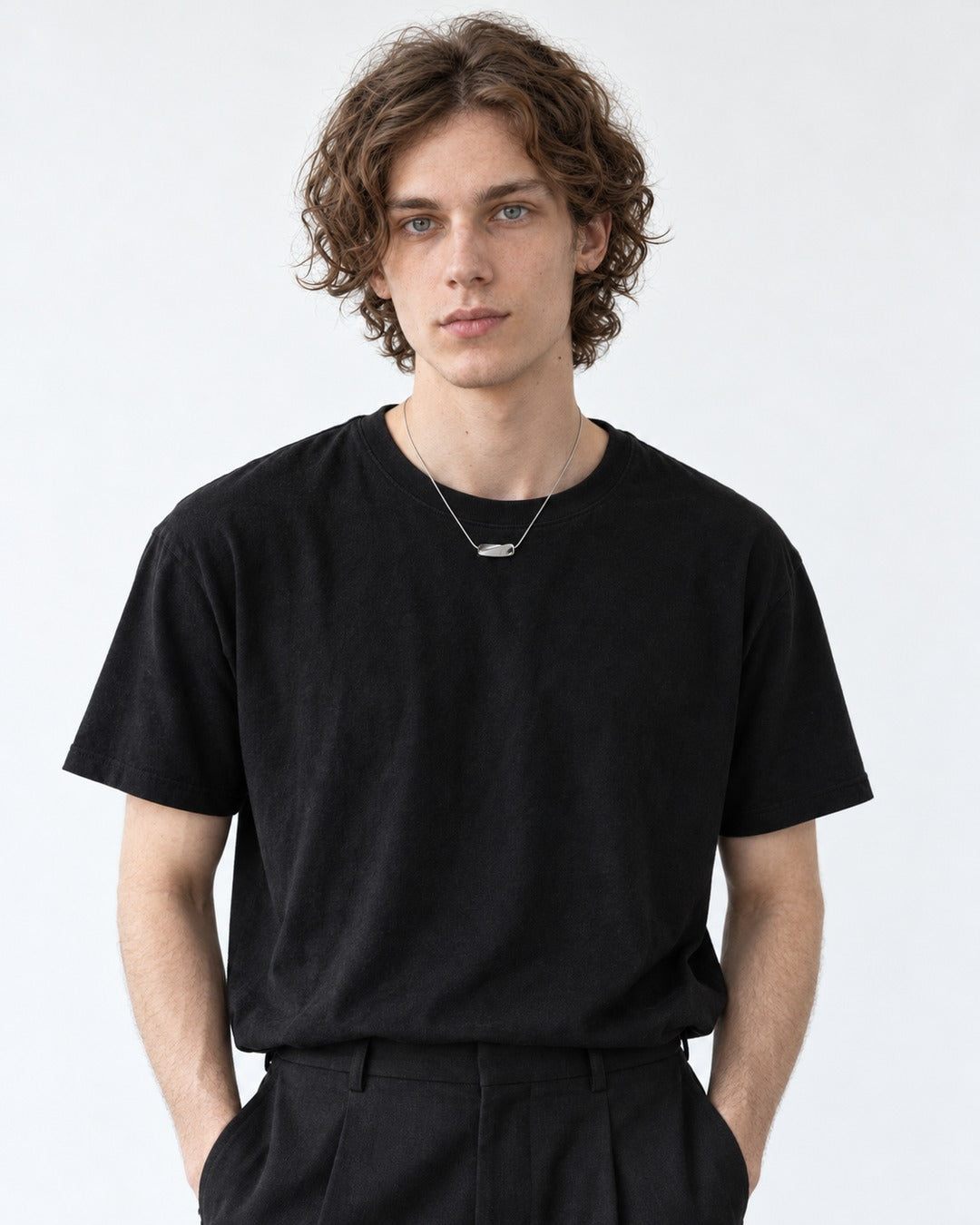 Bean Pendant Snake Chain Necklace