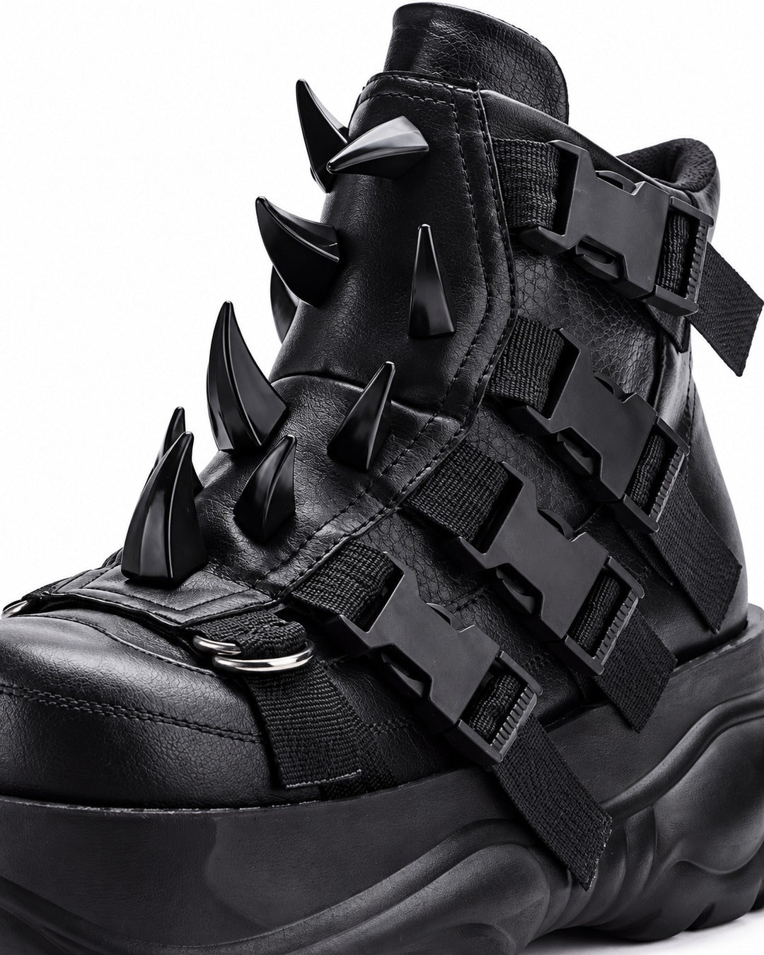 Spiked Strap Platform Sneakers
