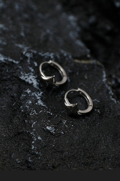 Star Huggie Hoop Earrings
