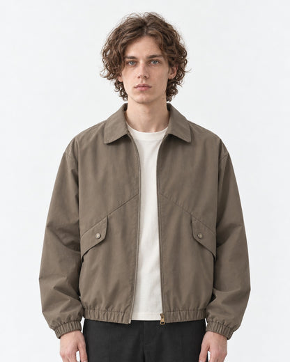 Flap-Pocket Harrington Jacket