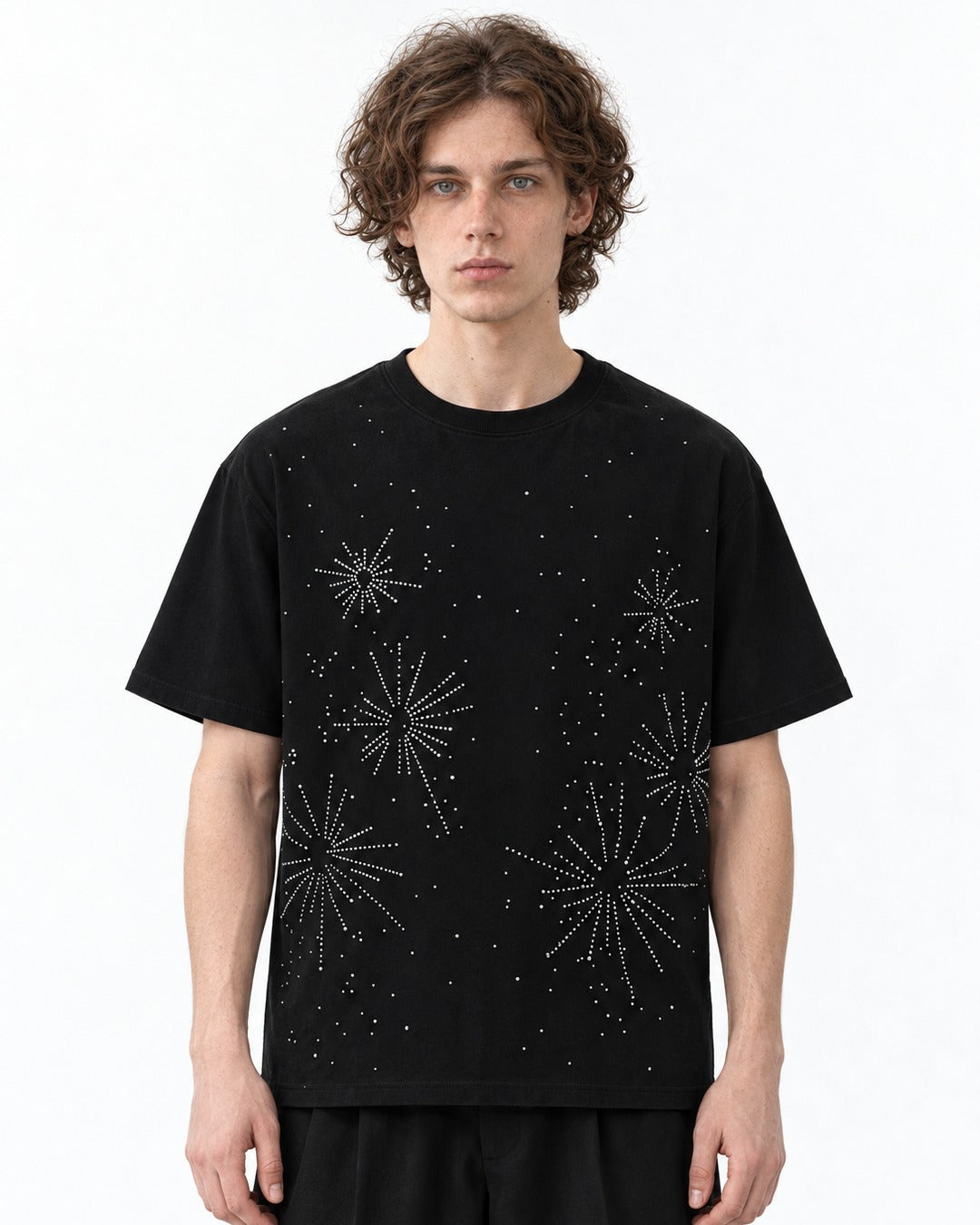 Rhinestone Fireworks T-Shirt