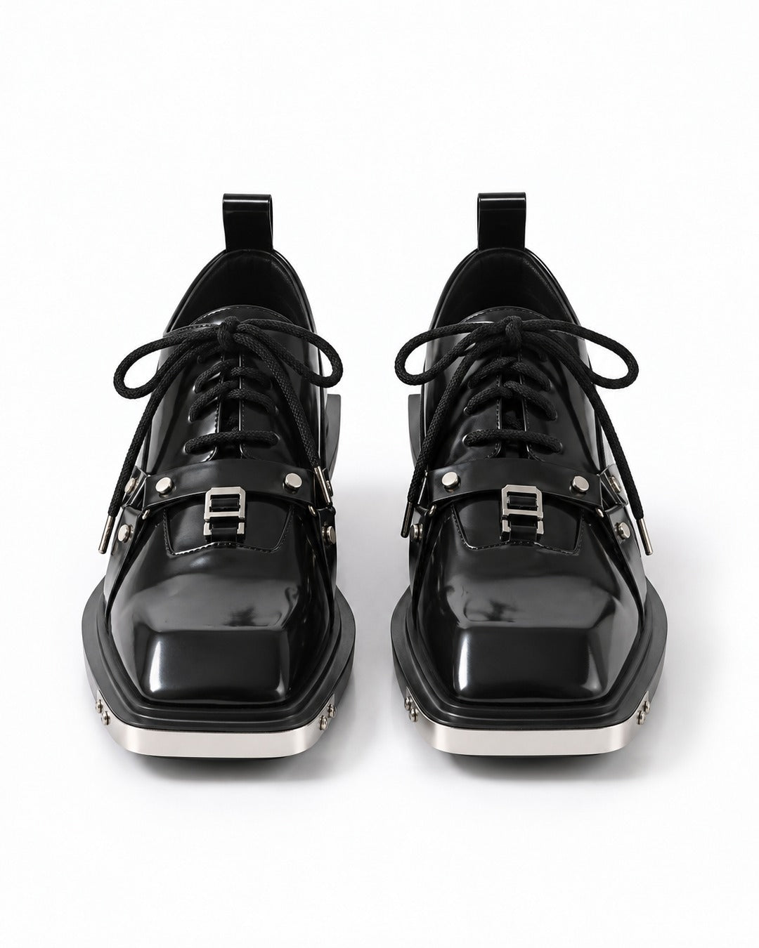 Harness Strap Cantilever Heel Derby Shoes