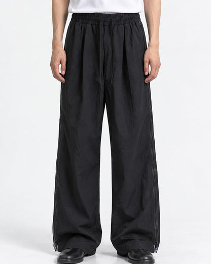 Side Zip Wide-Leg Pants