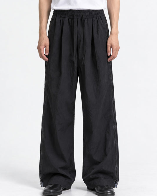 Side Zip Wide-Leg Pants