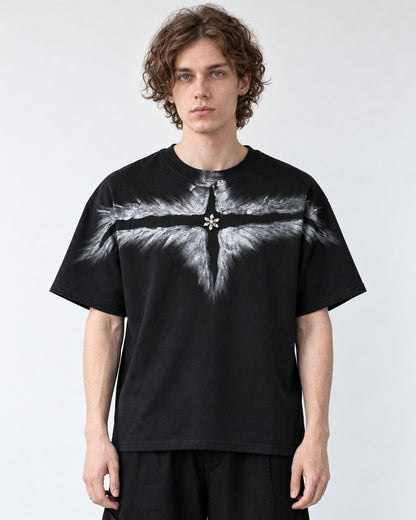 Crystal Wing Print T-Shirt