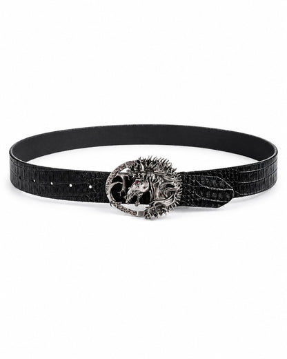 Horse Head Buckle Belt