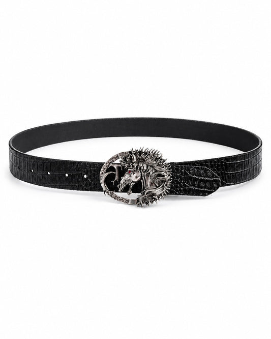 Horse Head Buckle Belt