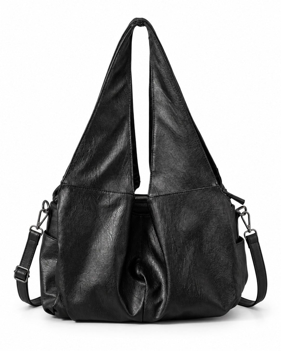 Pebbled Leather Slouch Tote