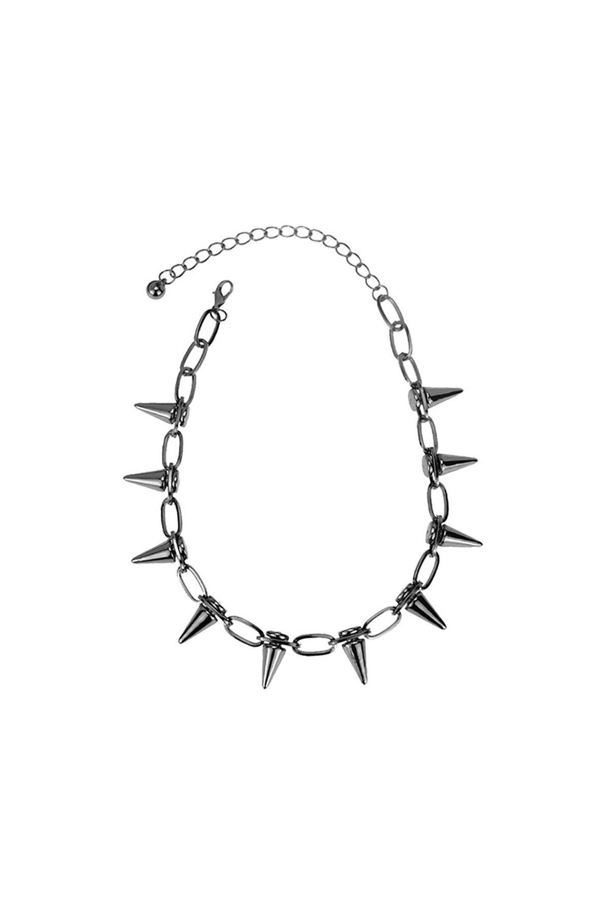 Spike Chain Choker Necklace