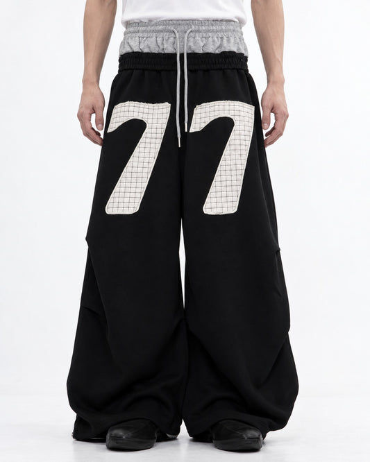 Number 77 Double Waistband Sweatpants
