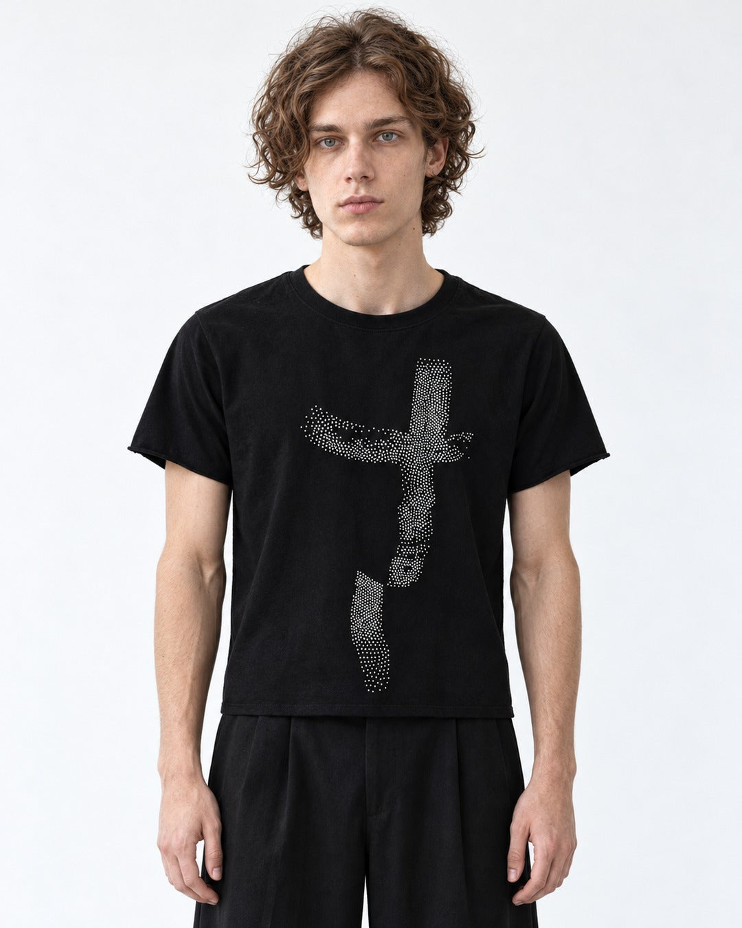 Rhinestone Cross T-Shirt