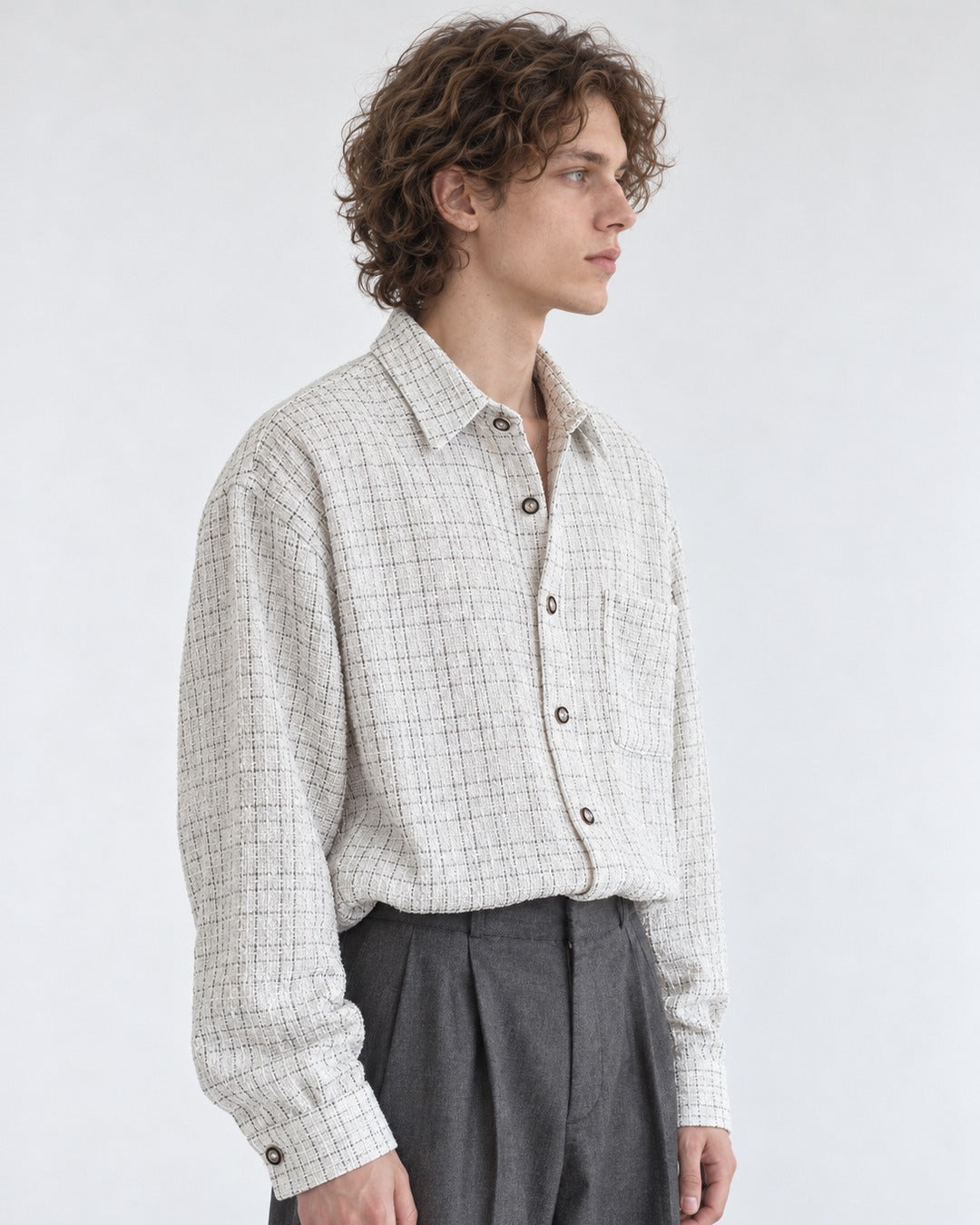 Tweed Check Shirt