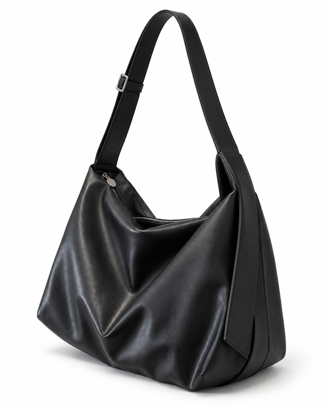 Slouchy Leather Hobo Bag