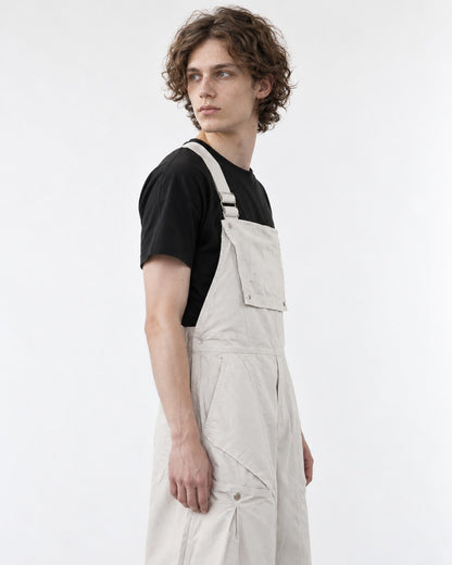 Wide-Leg Cargo Bib Pants