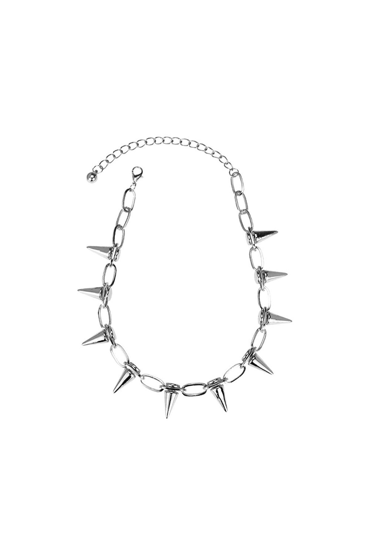 Spike Chain Choker Necklace