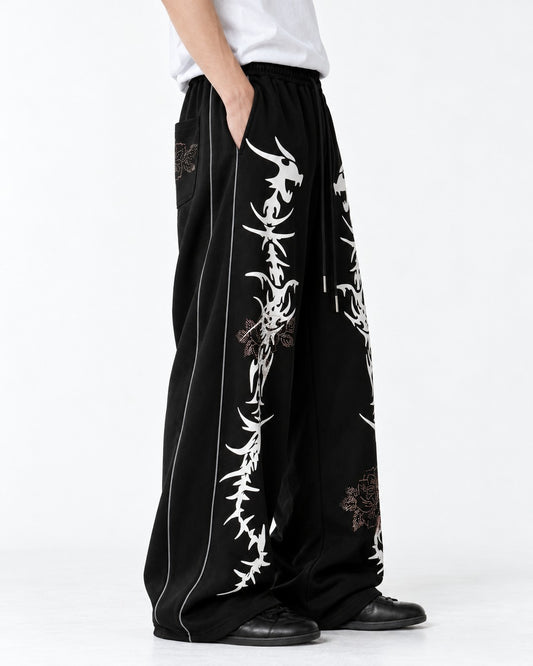 Tribal Thorn Print Sweatpants