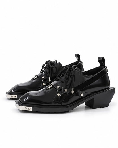 Harness Strap Cantilever Heel Derby Shoes