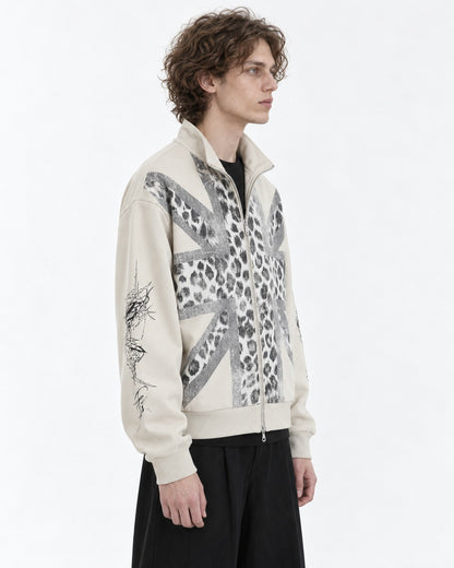 Leopard Union Jack Track Jacket