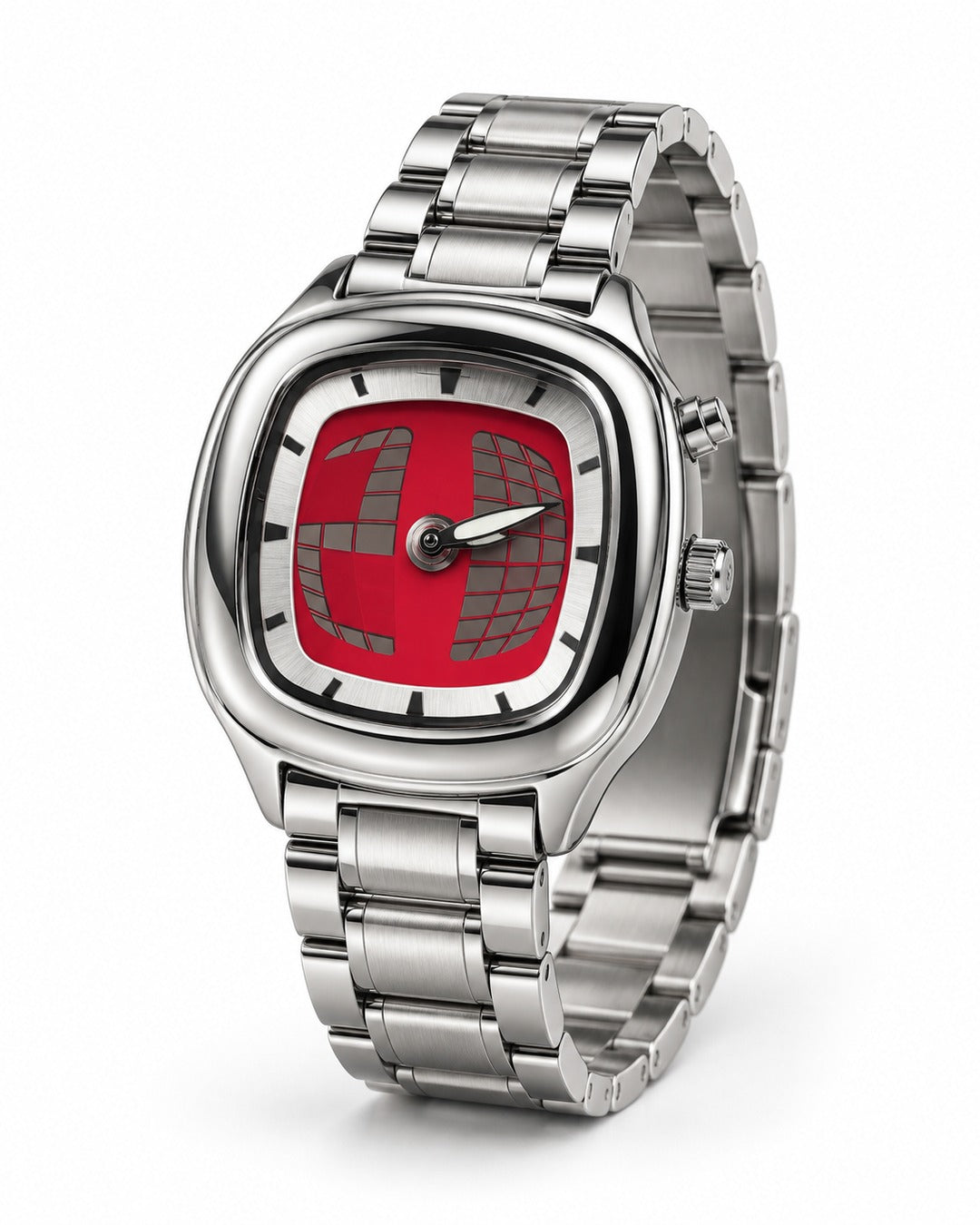 Square Scroll Dial Watch