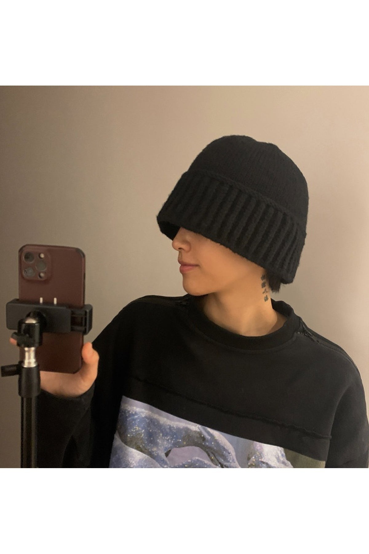 Chunky Knit Cuffed Beanie