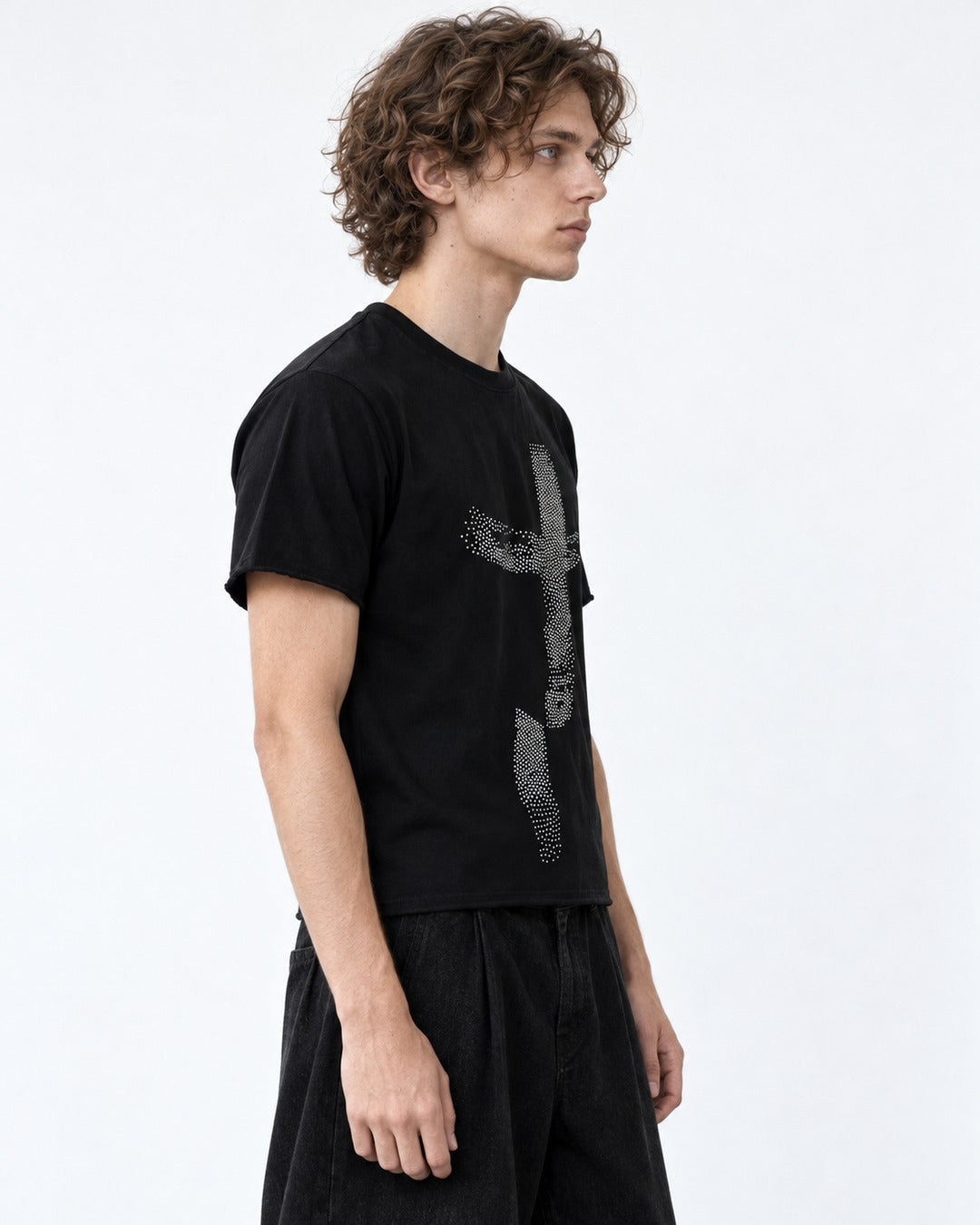 Rhinestone Cross T-Shirt