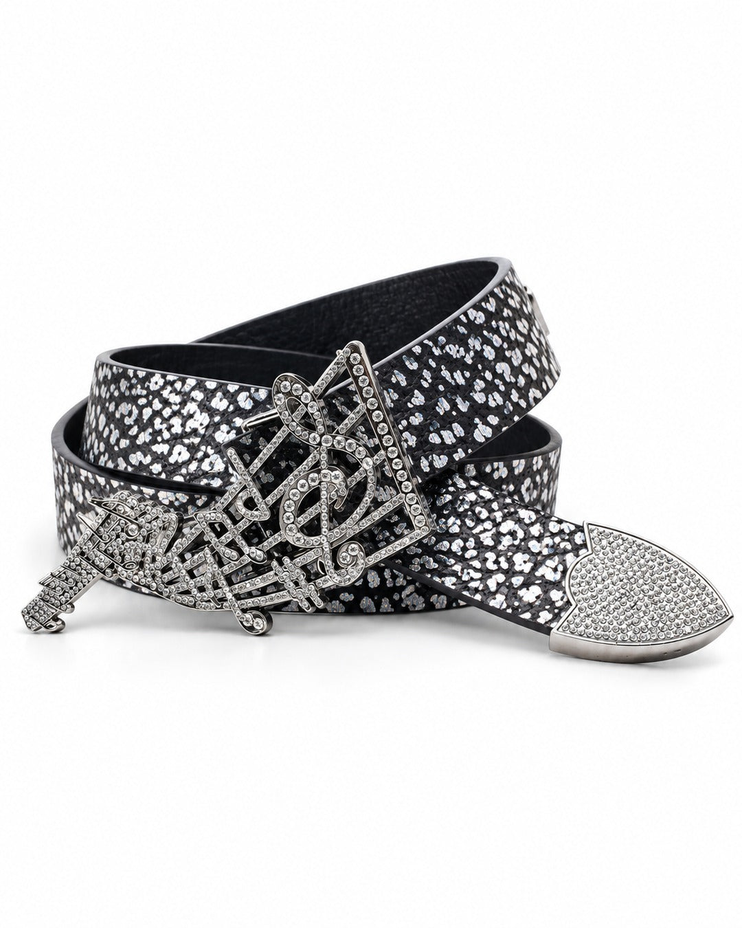 Crystal Treble Clef Buckle Belt