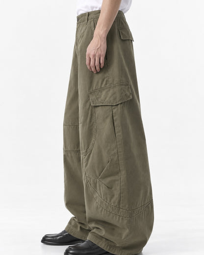Curved Seam Balloon Cargo Pants