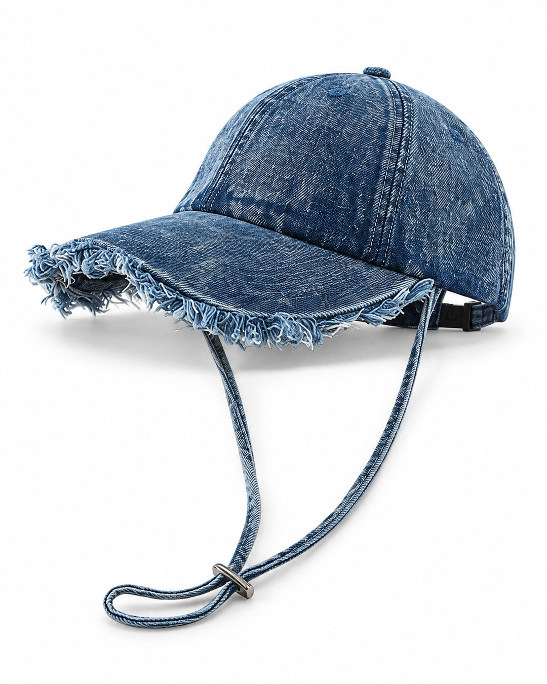 Frayed Denim Baseball Cap