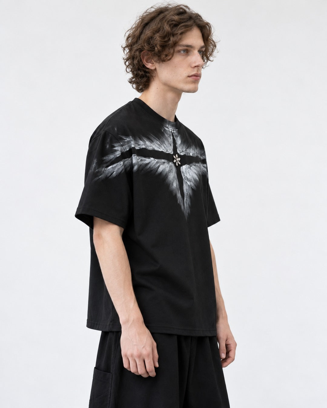 Crystal Wing Print T-Shirt