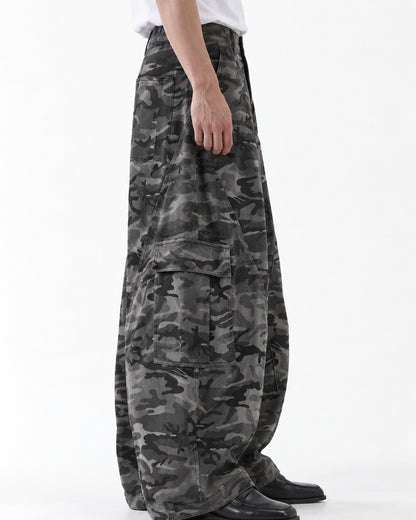 Camouflage Balloon Cargo Pants