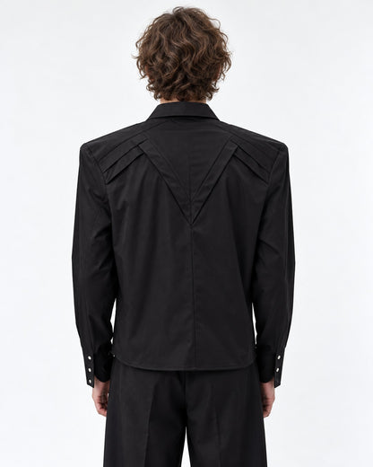 Structured Shoulder Rivet Shirt