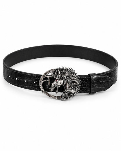 Horse Head Buckle Belt