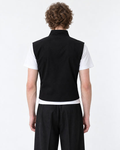 Black Metal Slim Vest